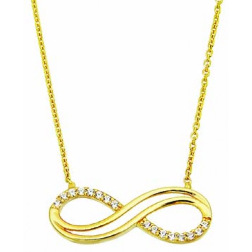 Chaine avec pendentif en or jaune 10kt, VI81-3